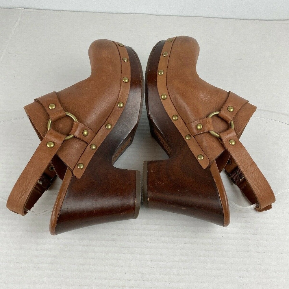Kork-Ease Deba Clogs 8 Brown Leather Slingback - Picture 4 of 8